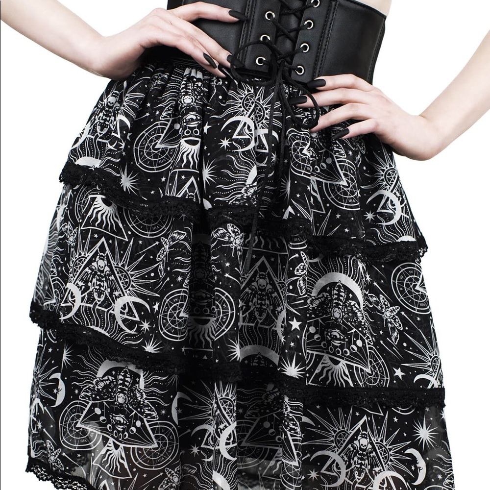 Killstar New Moon Corset Skirt size Small goth